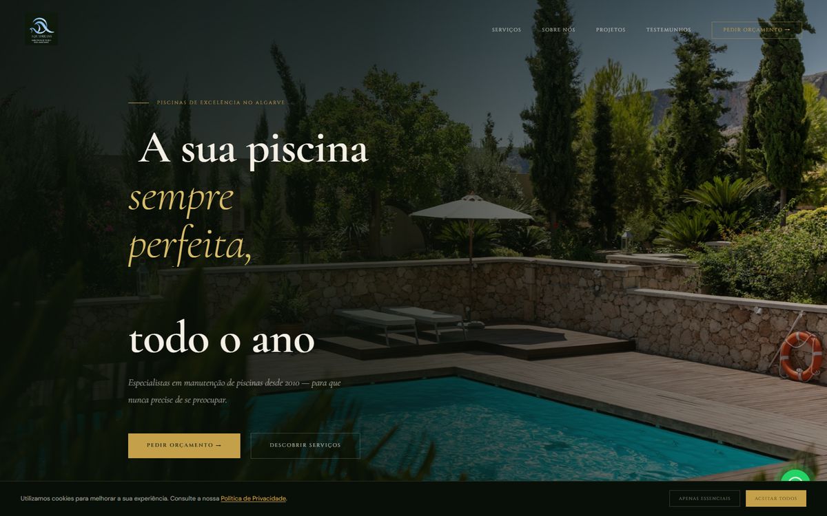 Site de Manutenção de piscinas